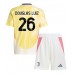 Juventus Douglas Luiz #26 Bortedraktsett Barn 2024-25 Korte ermer (+ Korte bukser)